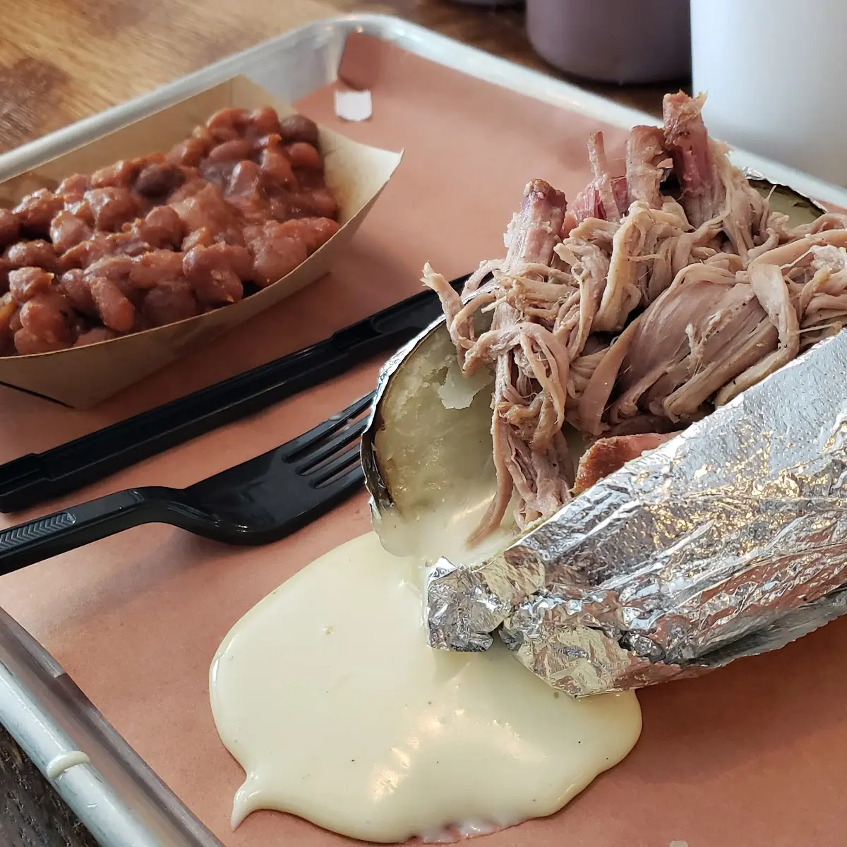 Baked Potato with Pulled Pork