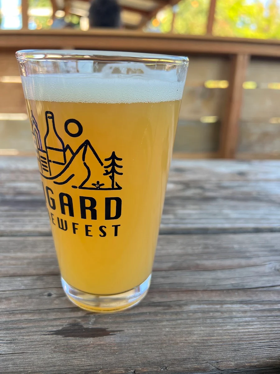 Golden Beer Glass