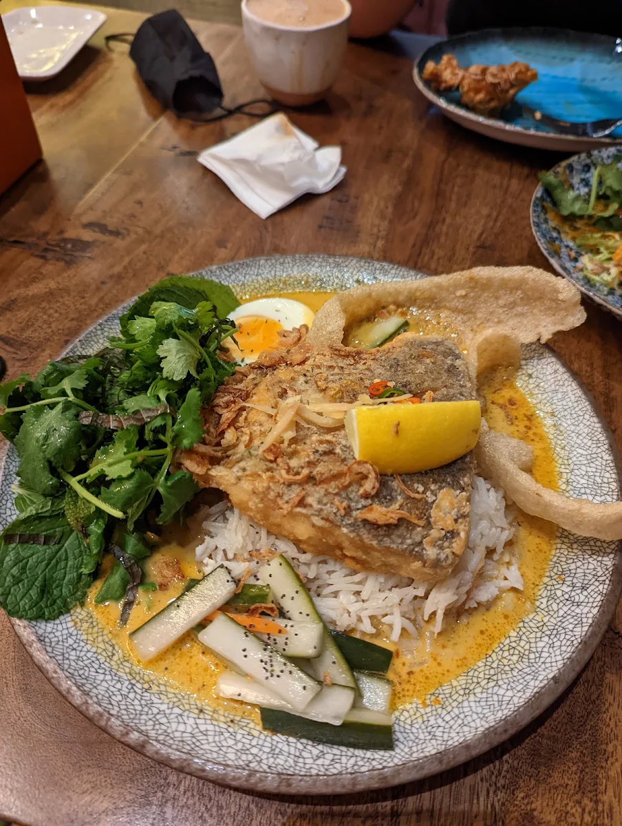 Fish Curry Rice and Seared Barramundi