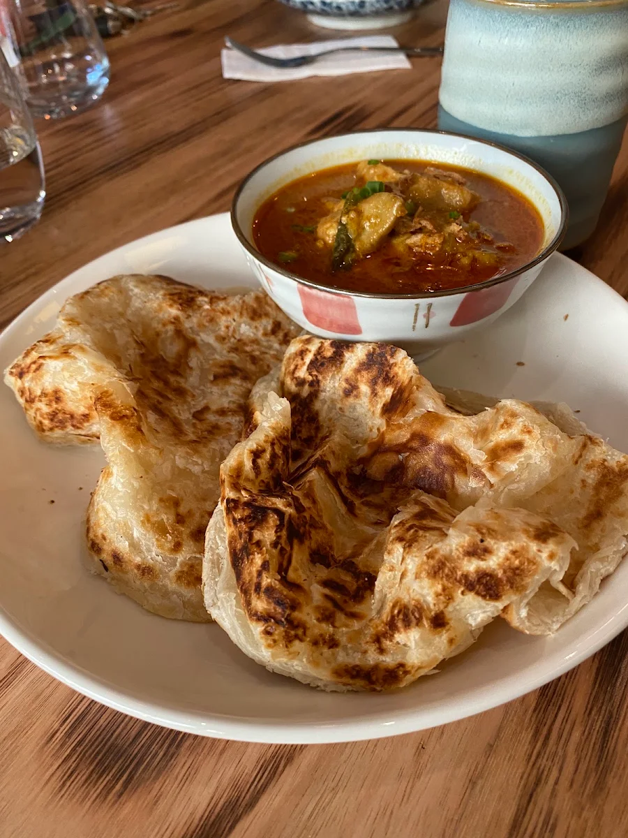 Roti with Peanut Sauce