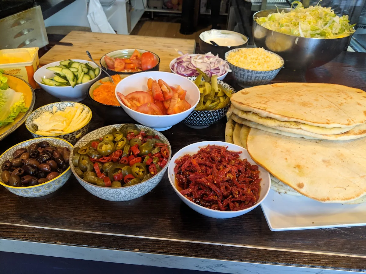 Wrap Ingredients, Little Bridge Cafe