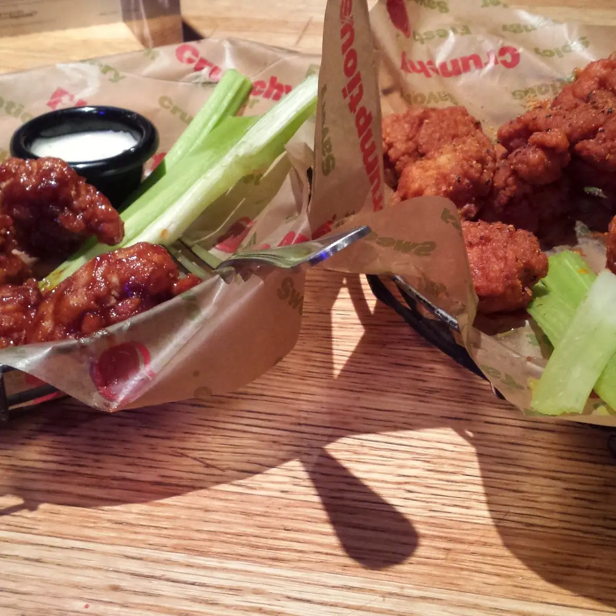 Hot and BBQ Boneless Wings