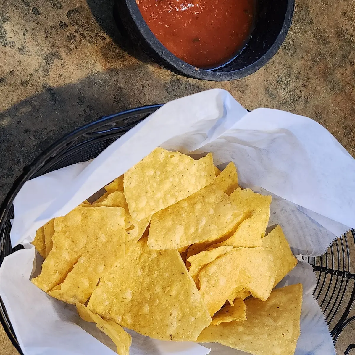 One Chile Con Queso One Tamale and Two Tacos
