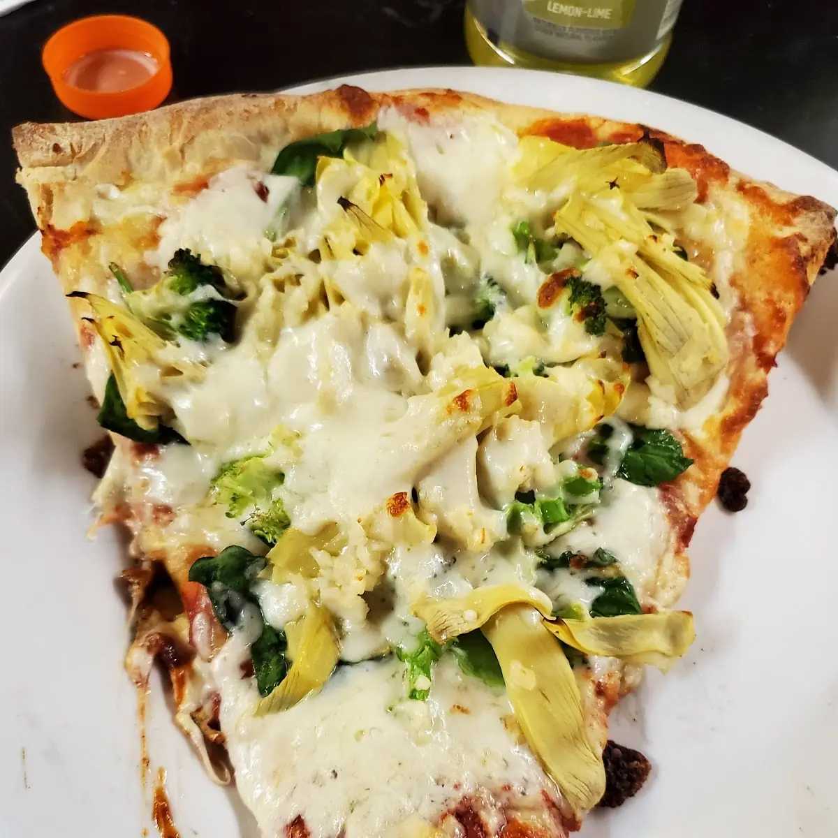 Gourmet Vegetarian Pizza Slice