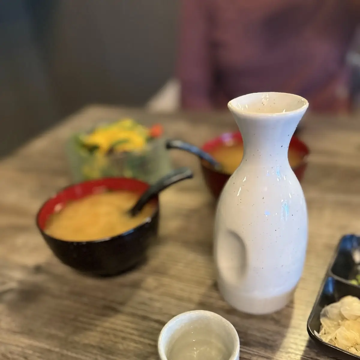 Hot Sake Miso Soup