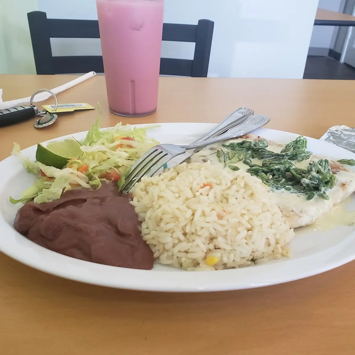 Pechuga En Salsa Blanca Con Loroco