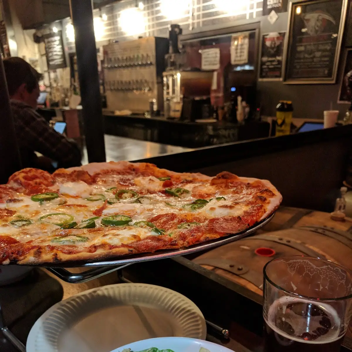 Black Sky Pizza and Cesar Salad
