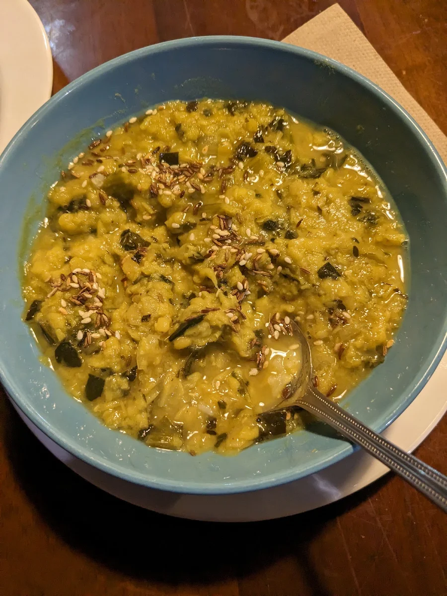 RA's Famous Red Lentil Dhal, Christina's Cafe
