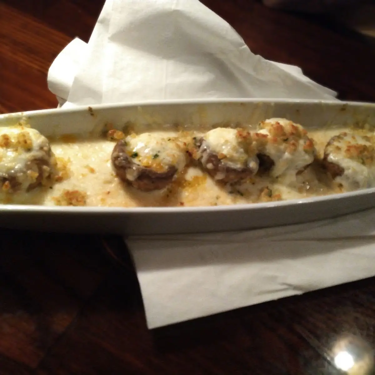White Cheddar Stuffed Mushrooms