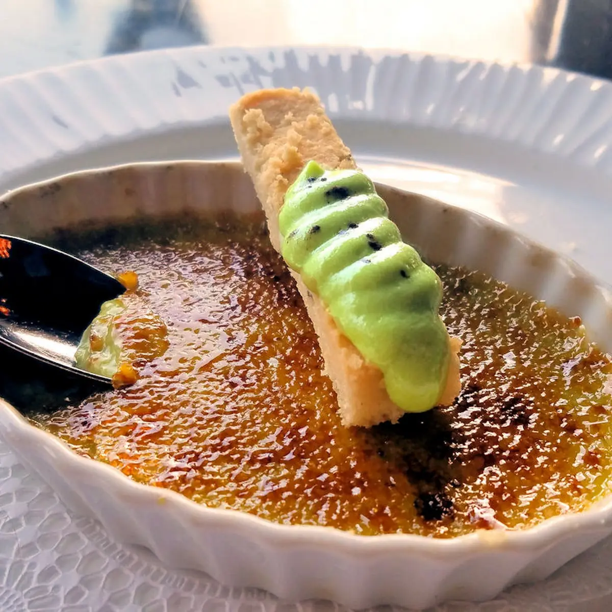 Pistachio Creme Brulee