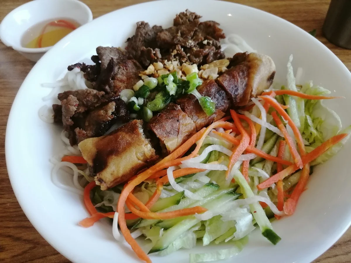 Rice Vermicelli with Grilled Pork, Pho Dui Bo