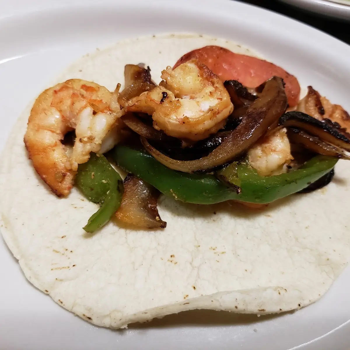 Fajitas De Camarones Rancheros