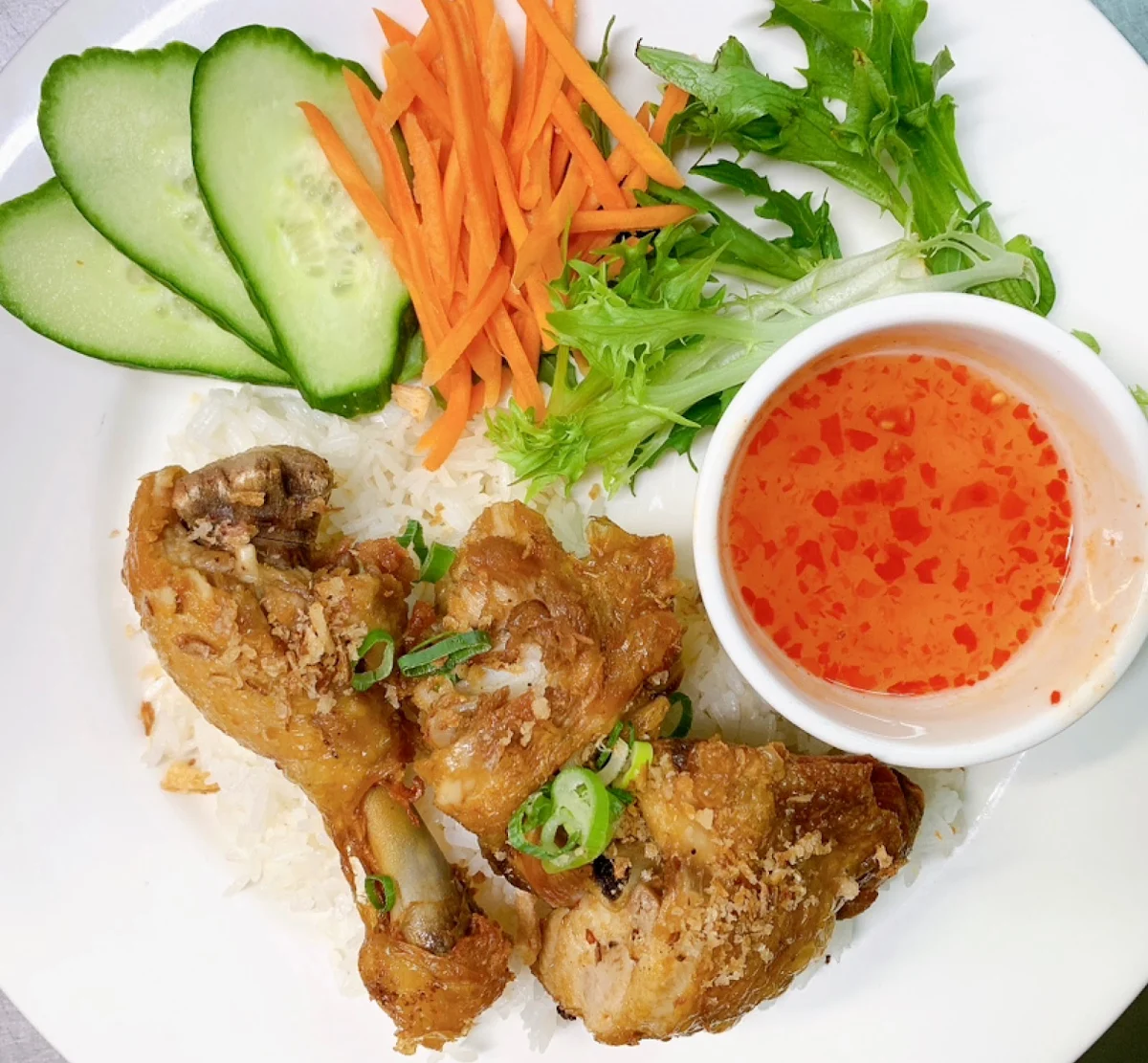 Chicken Lemongrass and Chilli with Rice, Vietnamese Pho