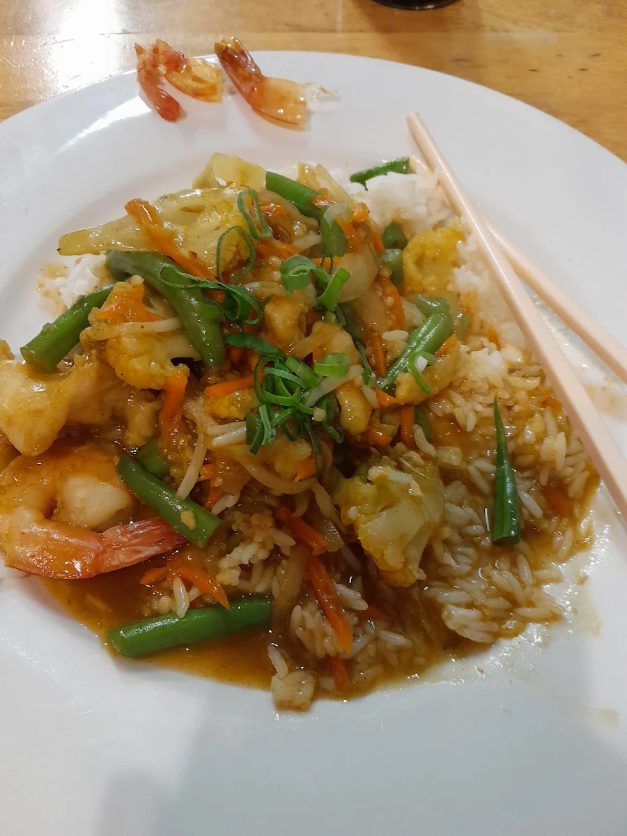 Ginger and Shallot Prawns with Rice, Vietnamese Pho