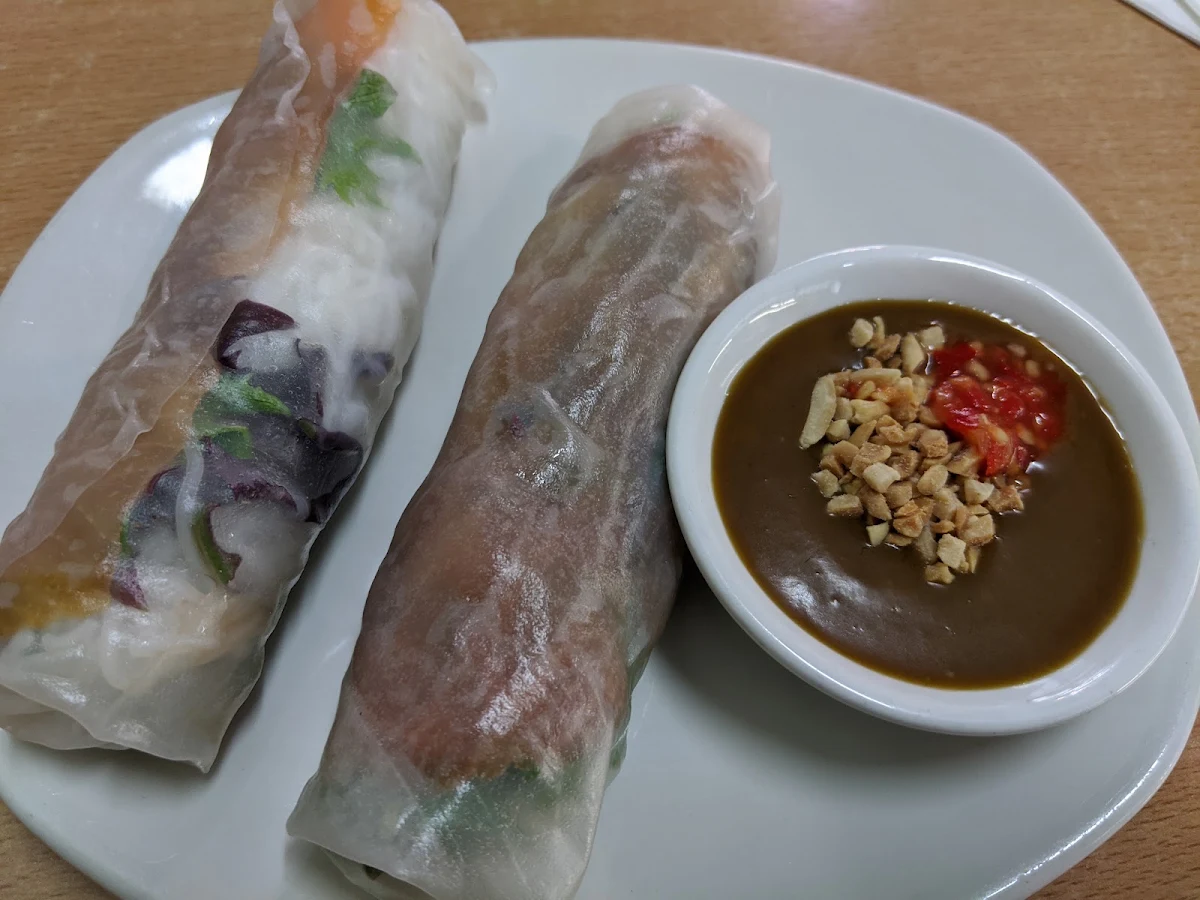 Smoked Salmon Rice Paper Rolls, Vietnamese Pho