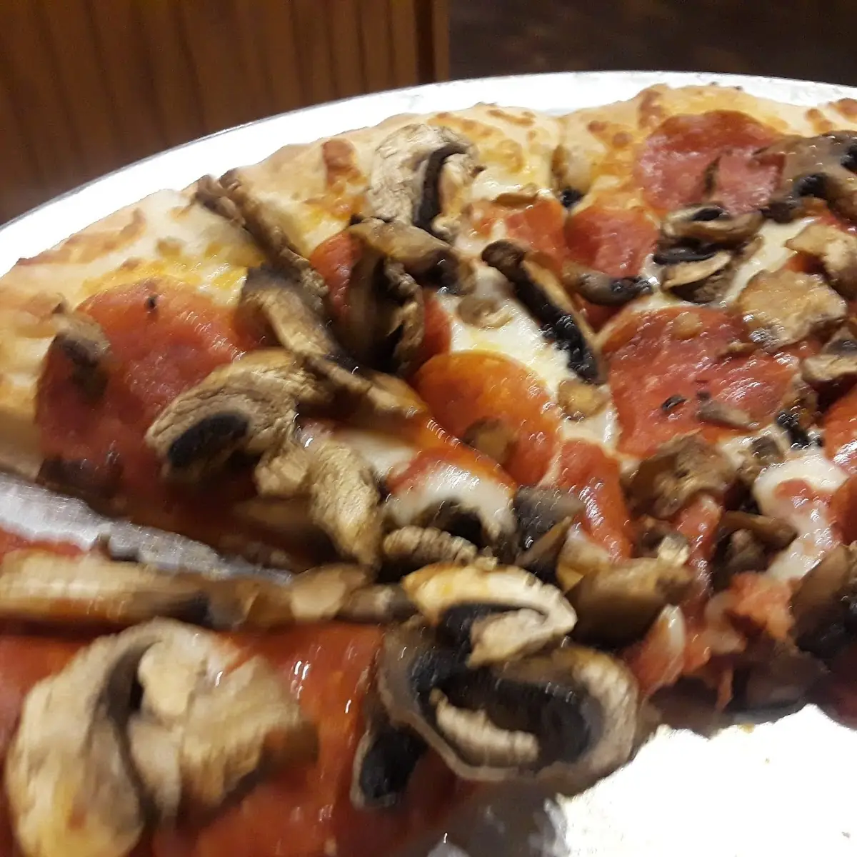 Pepperoni and Mushroom Pizza