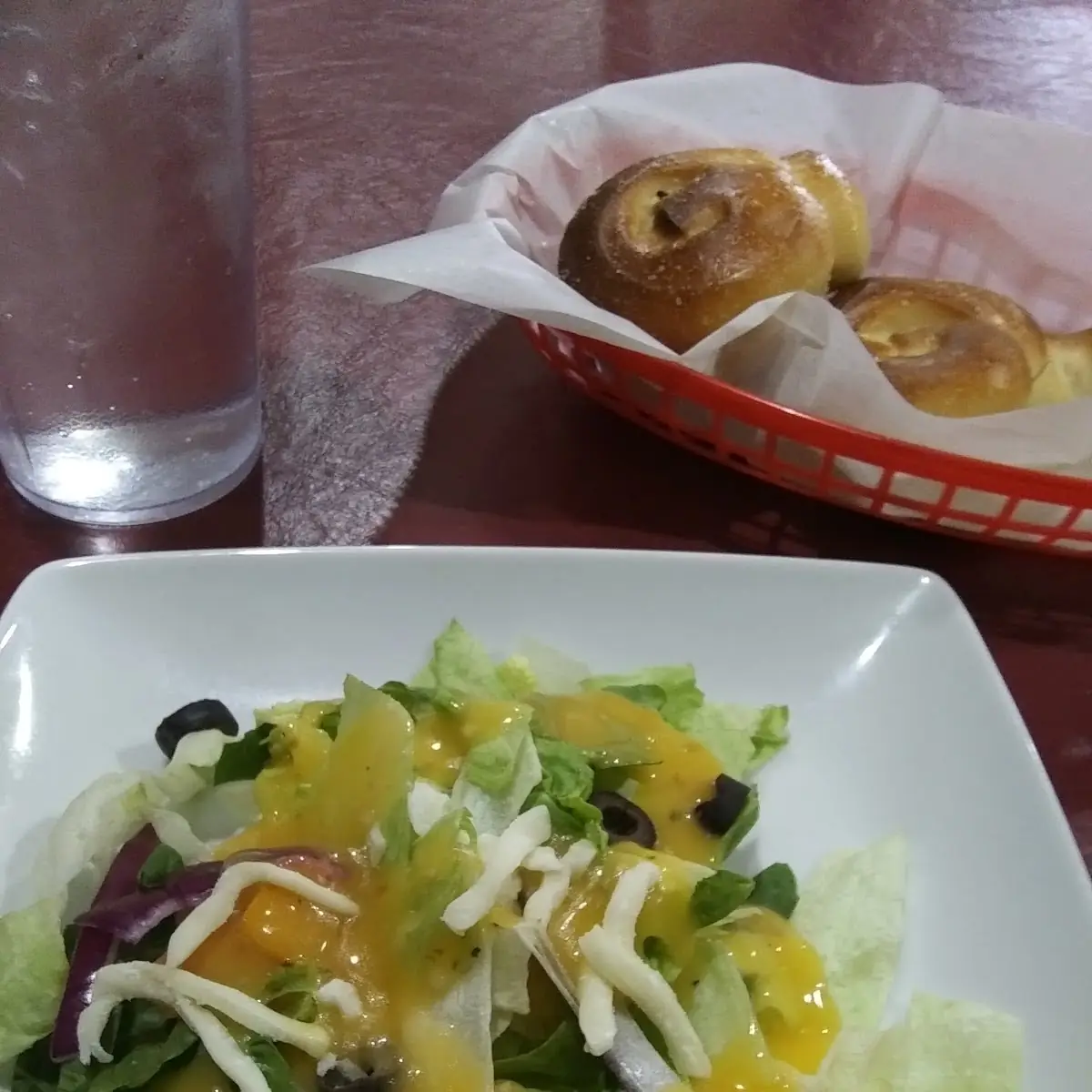 Included Salad and Fresh Bread