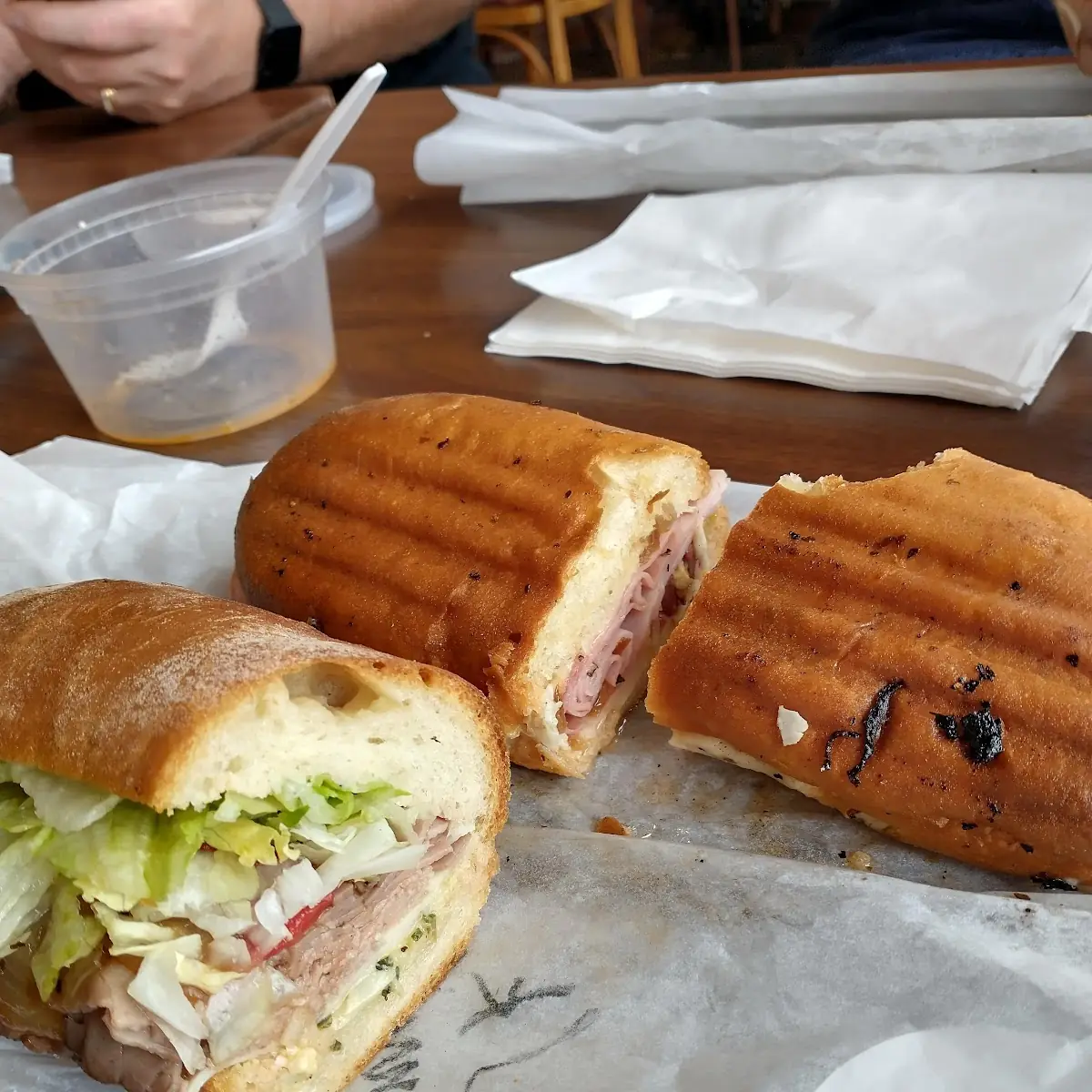 Beef and Basil in the Front JK Muffaletta in Back