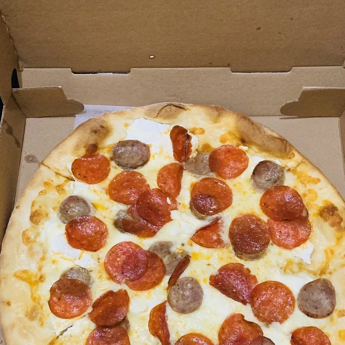 Pepperoni and Sausage Pizza