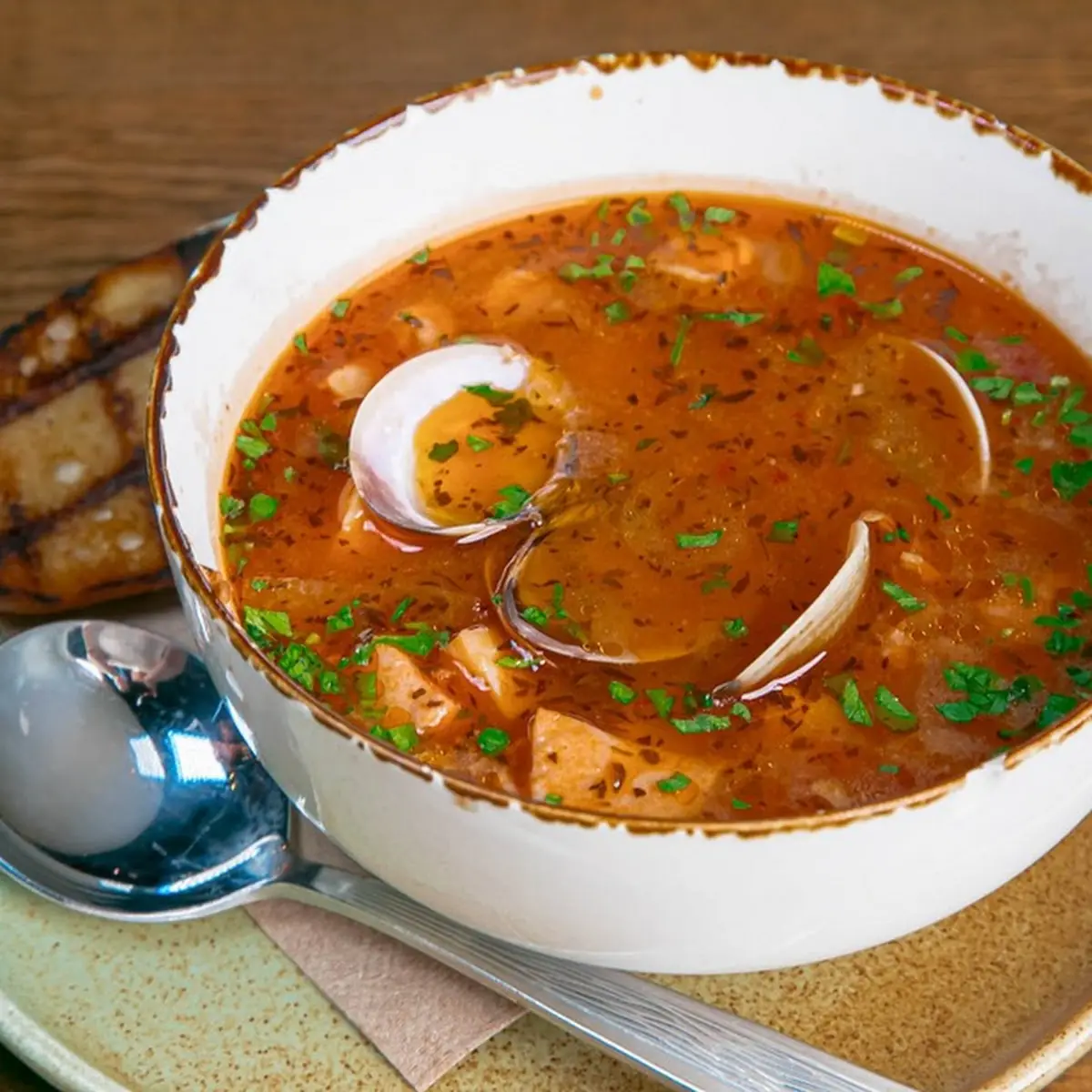 Manhattan Style Seafood Chowder