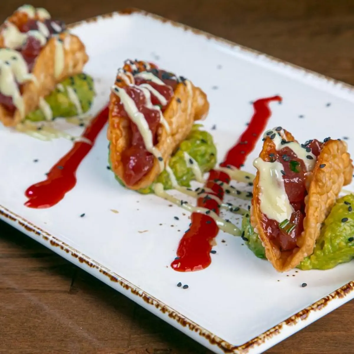 Spicy Tuna Tartare Tacos