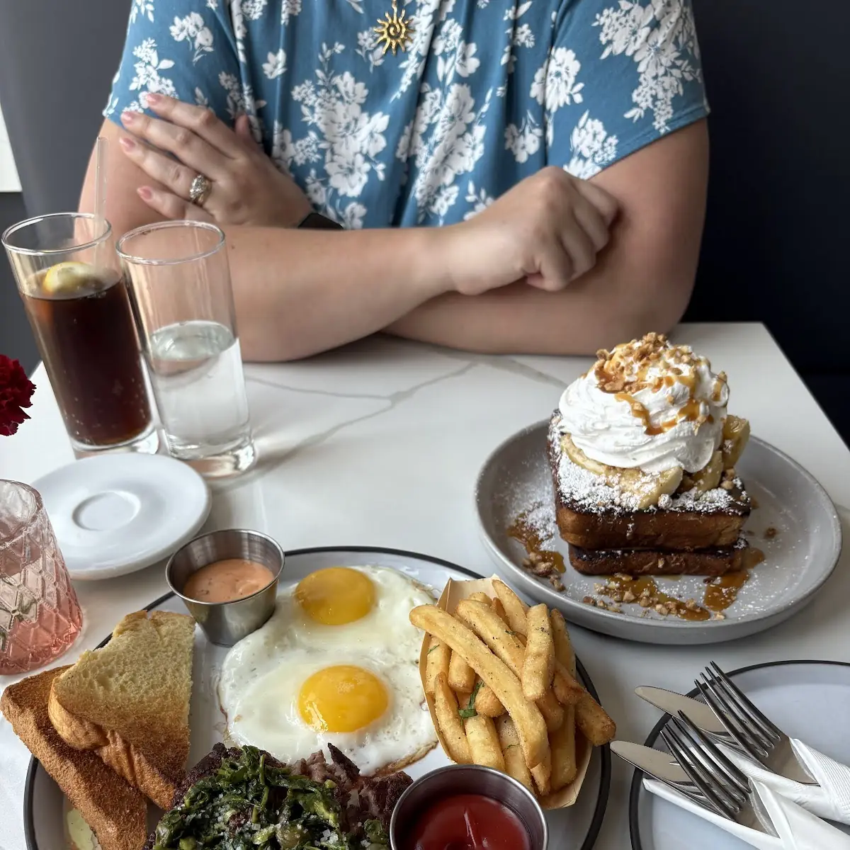 Sunny Side Eggs and Fries