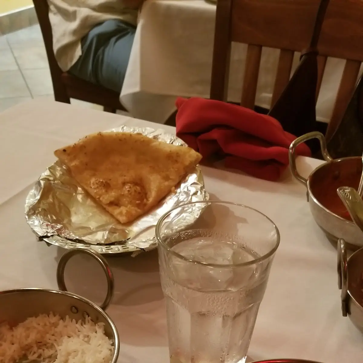 Chicken Vindaloo with basmati rice