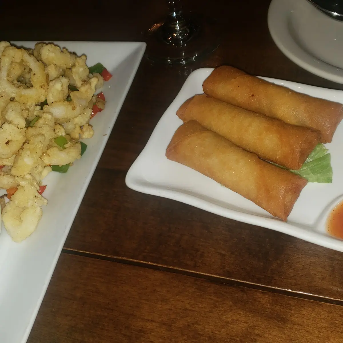 Calamari & Spring Rolls
