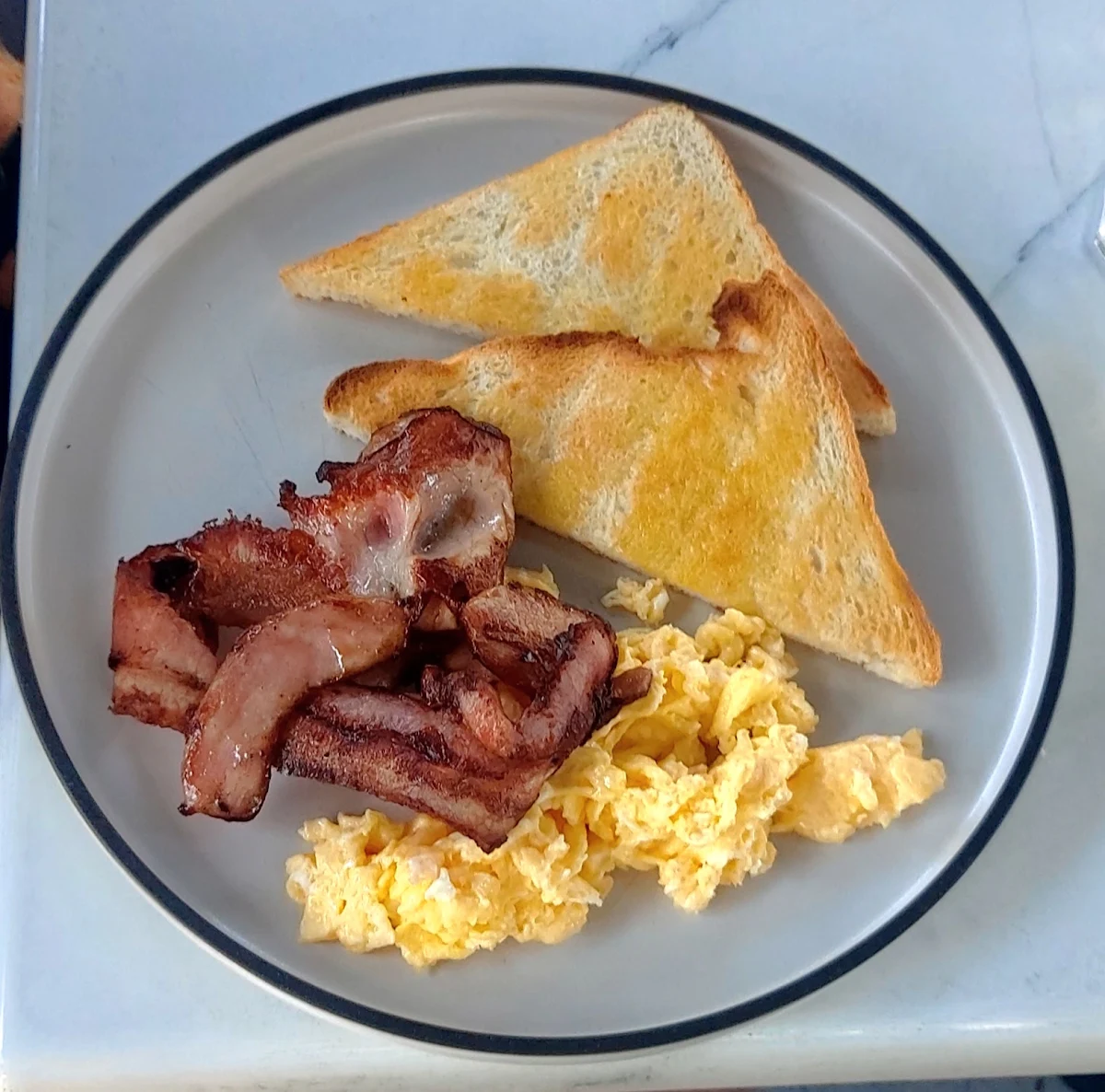 Seniors Bacon and Scrambled Eggs, Treaty of Paris (Top Cafe) Sandgate