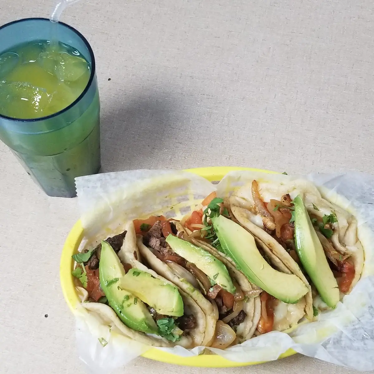 Home Made Tortillas Melted Cheese Tacos