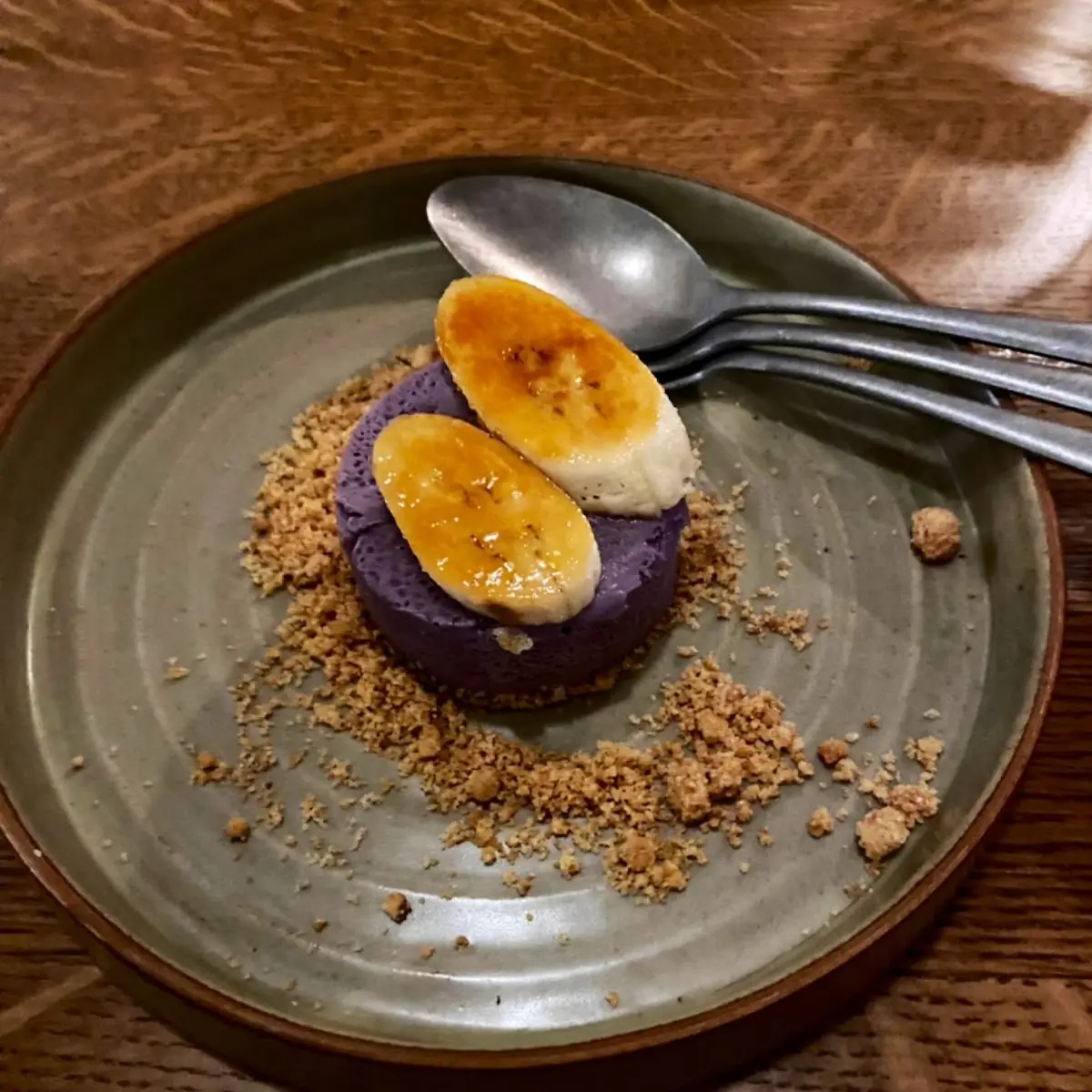 Ube Cheesecake Slice