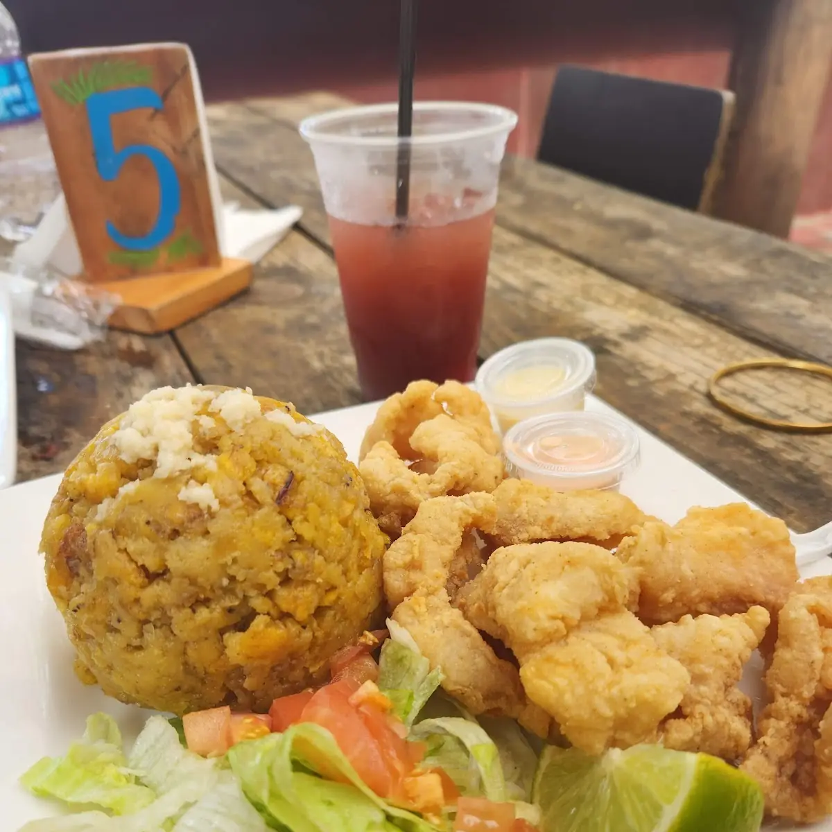 Shrimp Salad with Mofongo