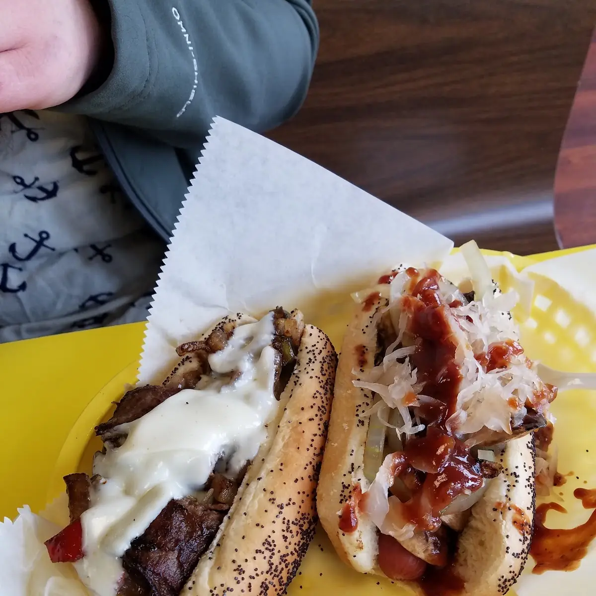 Steak Philly Dog& Big Poppa Dog
