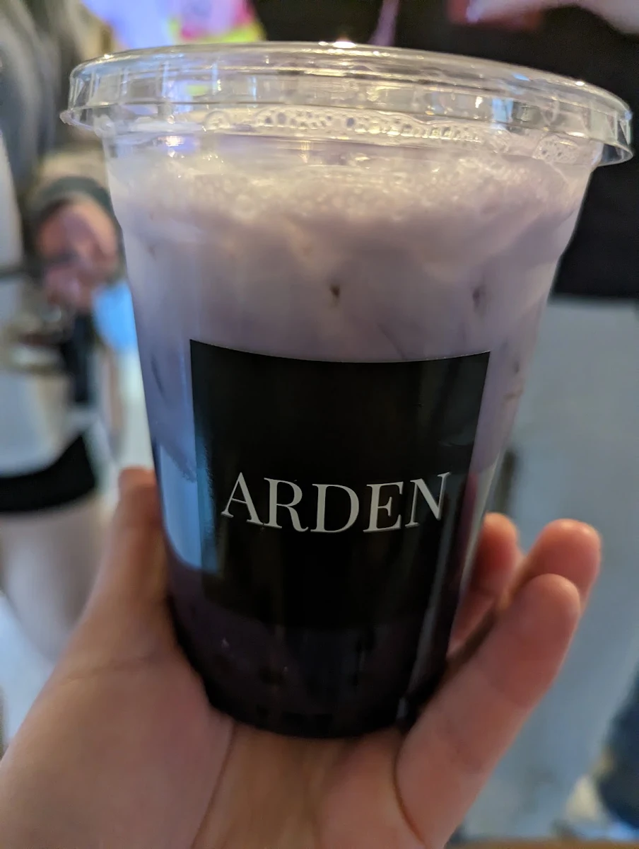 Ube Latte with Boba