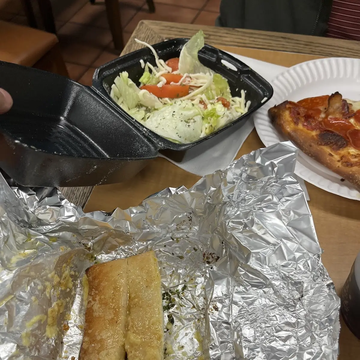 Small Salad and Bread Sticks