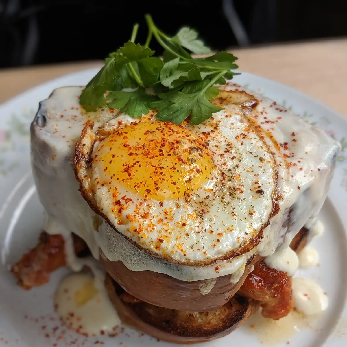 Fried Chicken Croque Madame