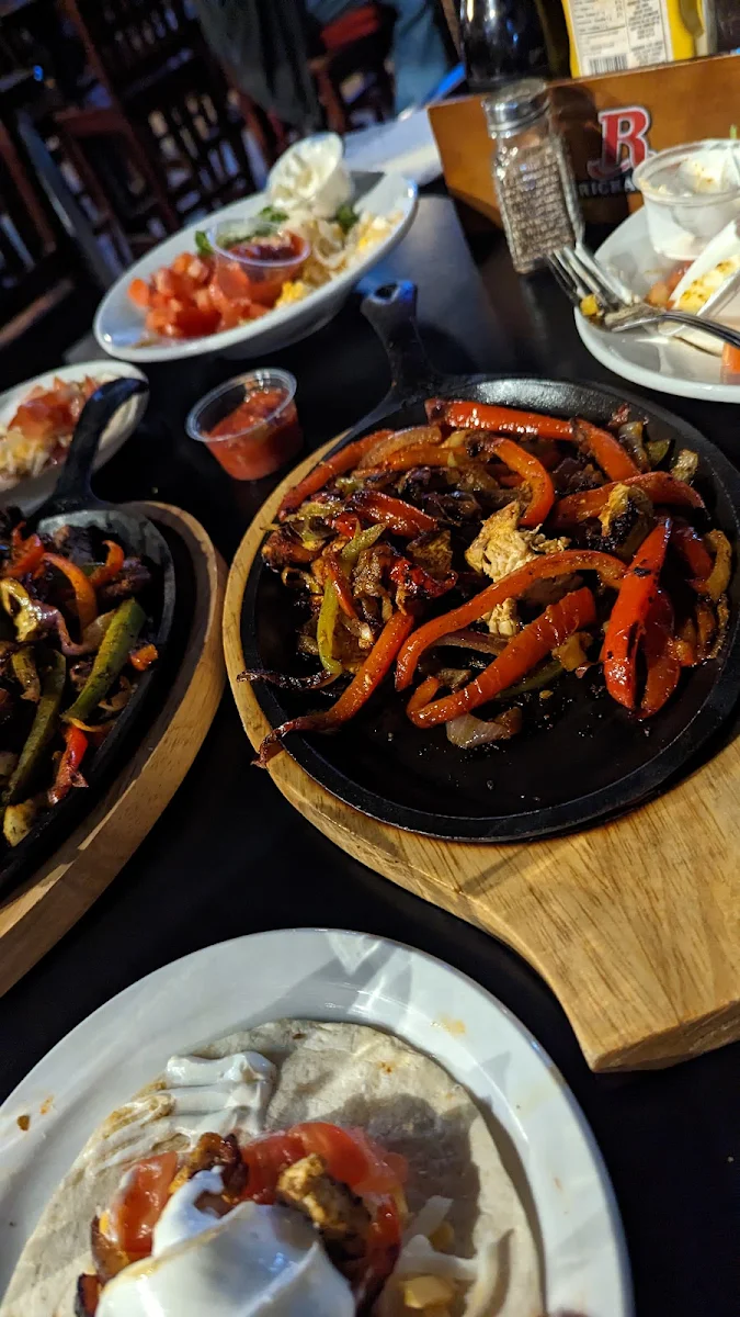 A Steak and a Chicken Fajita