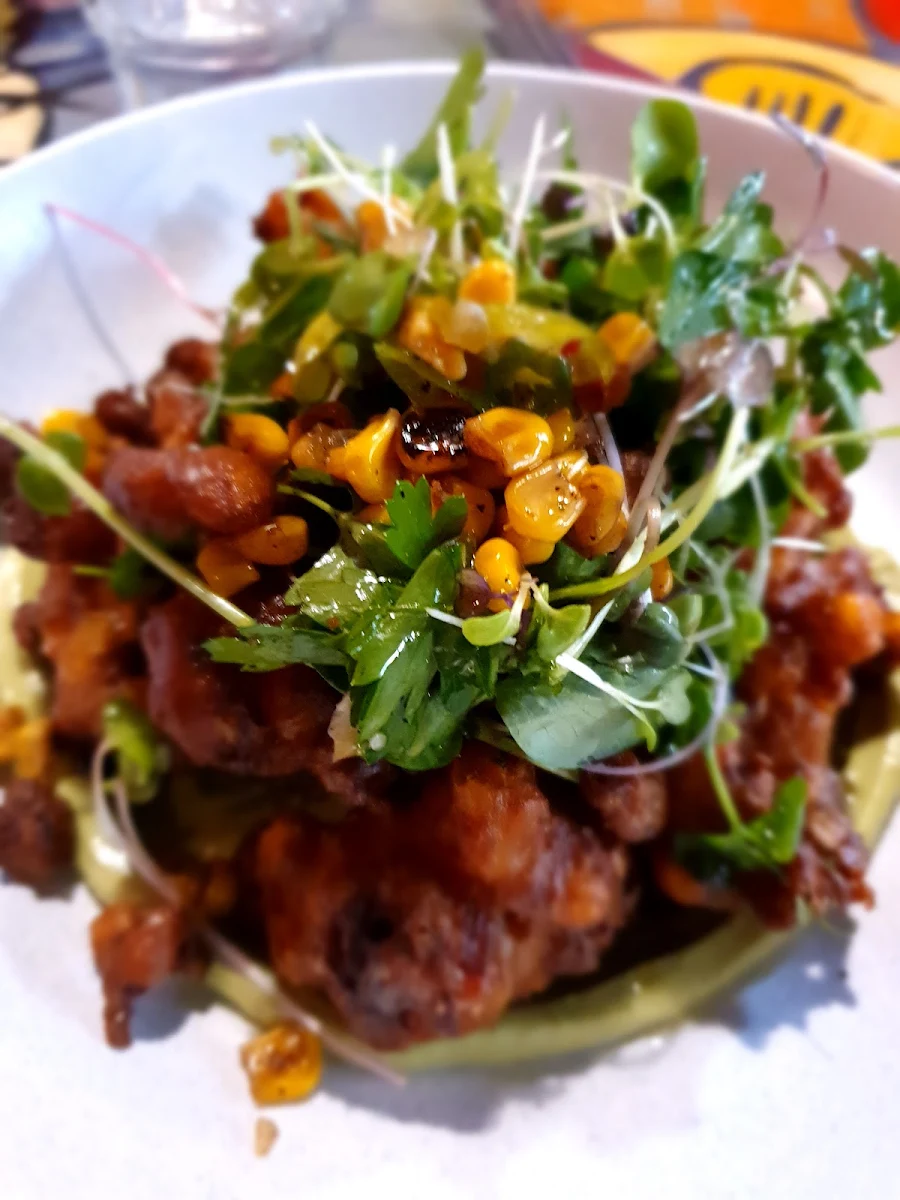 Corn Fritters, redd catt