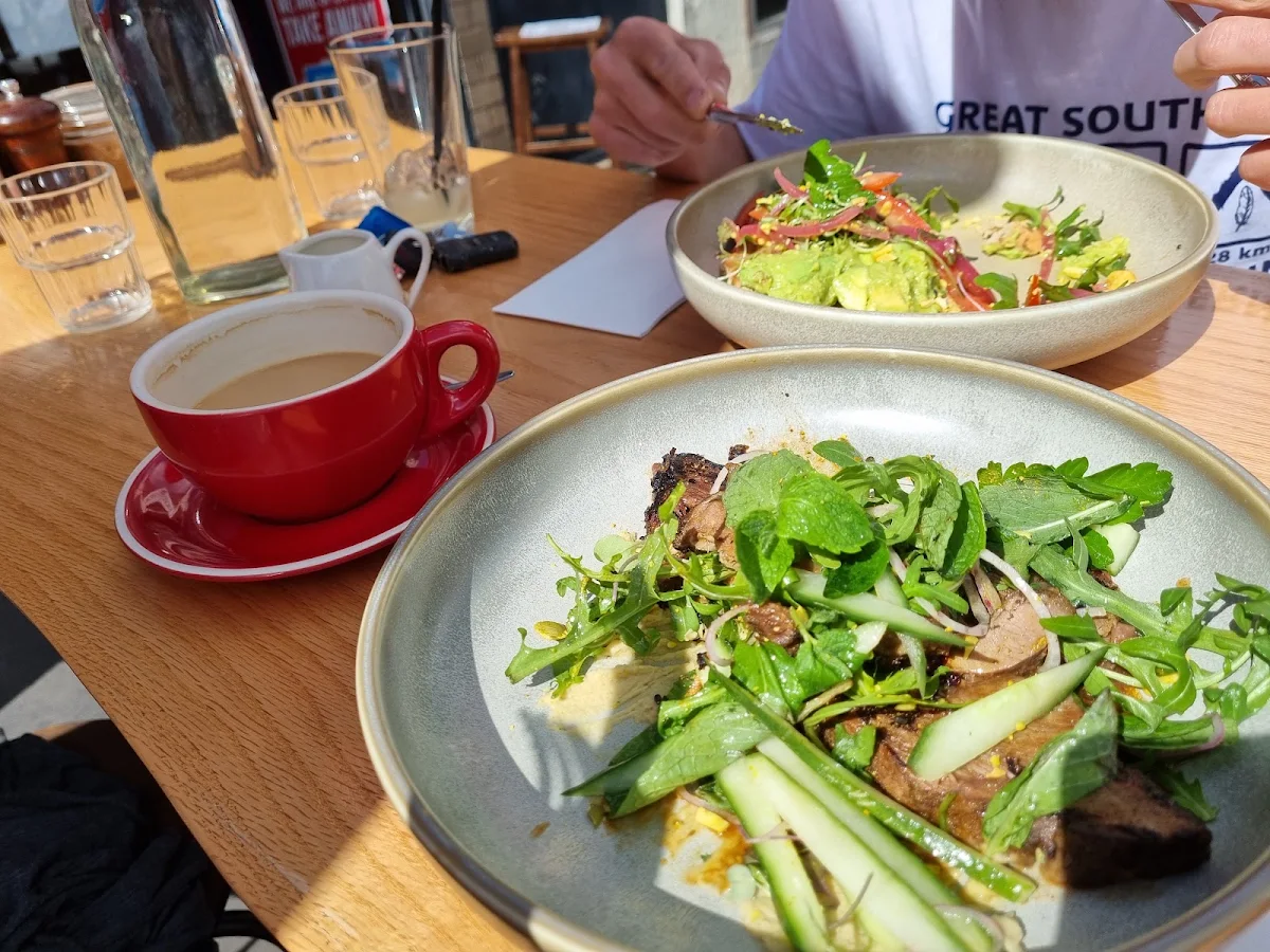 Lamb Shawarma Humus Salad with Pistachios, redd catt