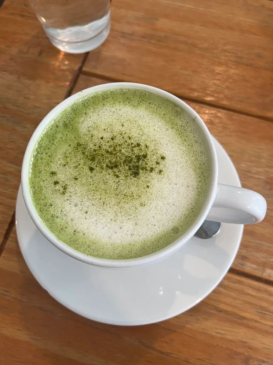 Matcha Latte, Bistro Boutique Juniper
