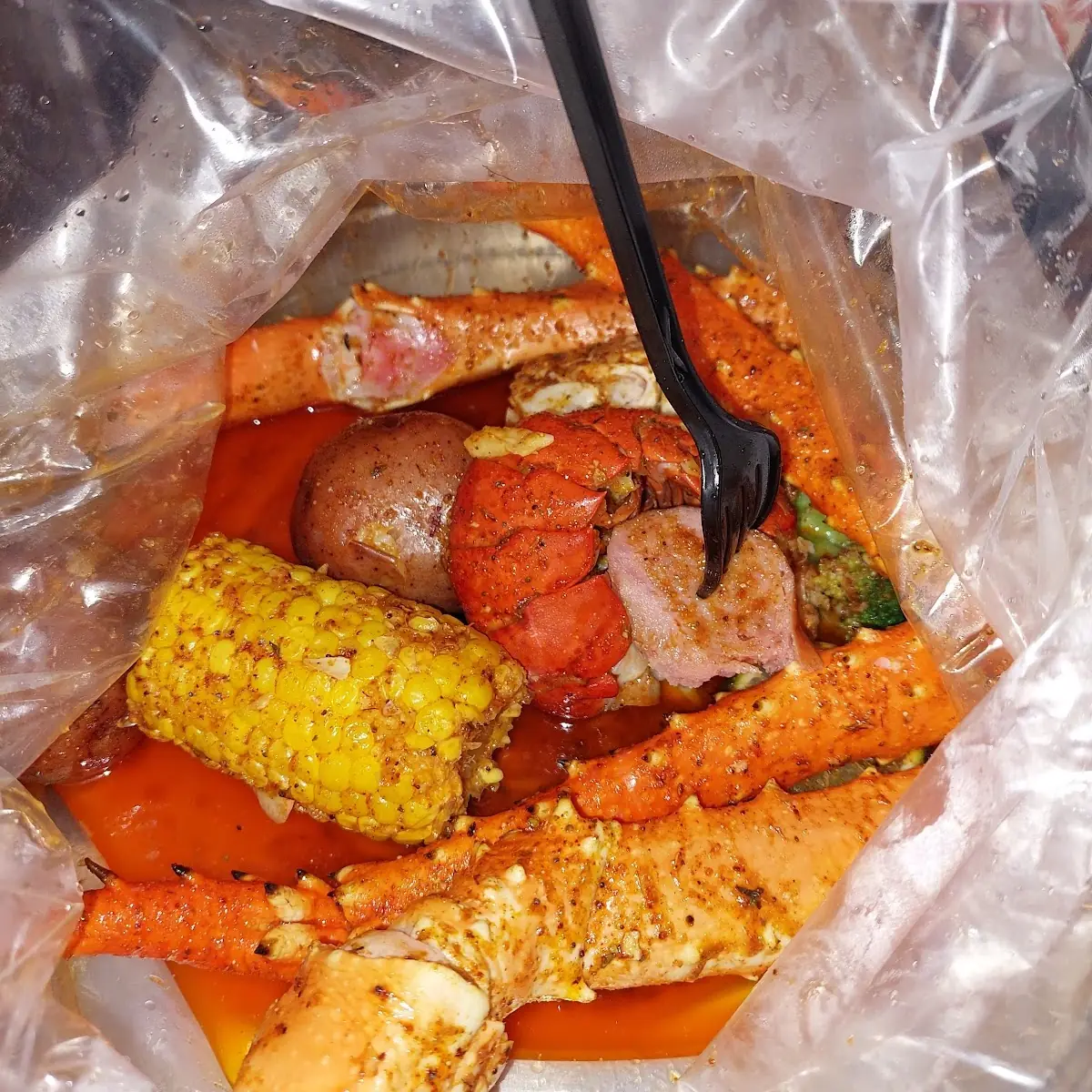 Lobster Tail and Alaskan King Crab
