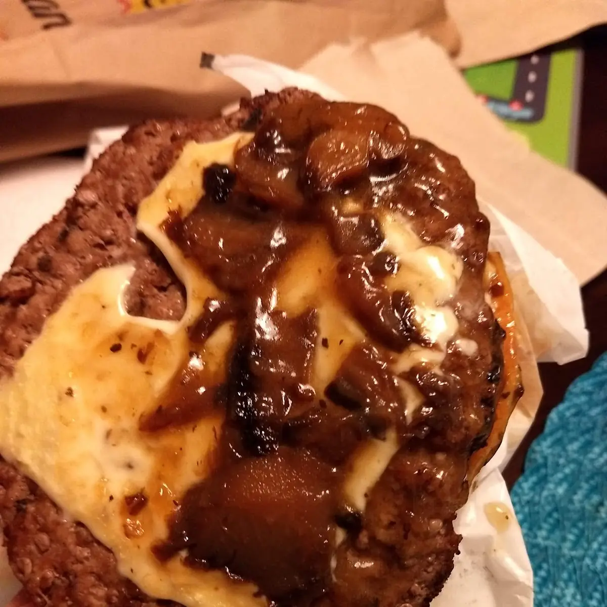 Mushroom Swiss Burger