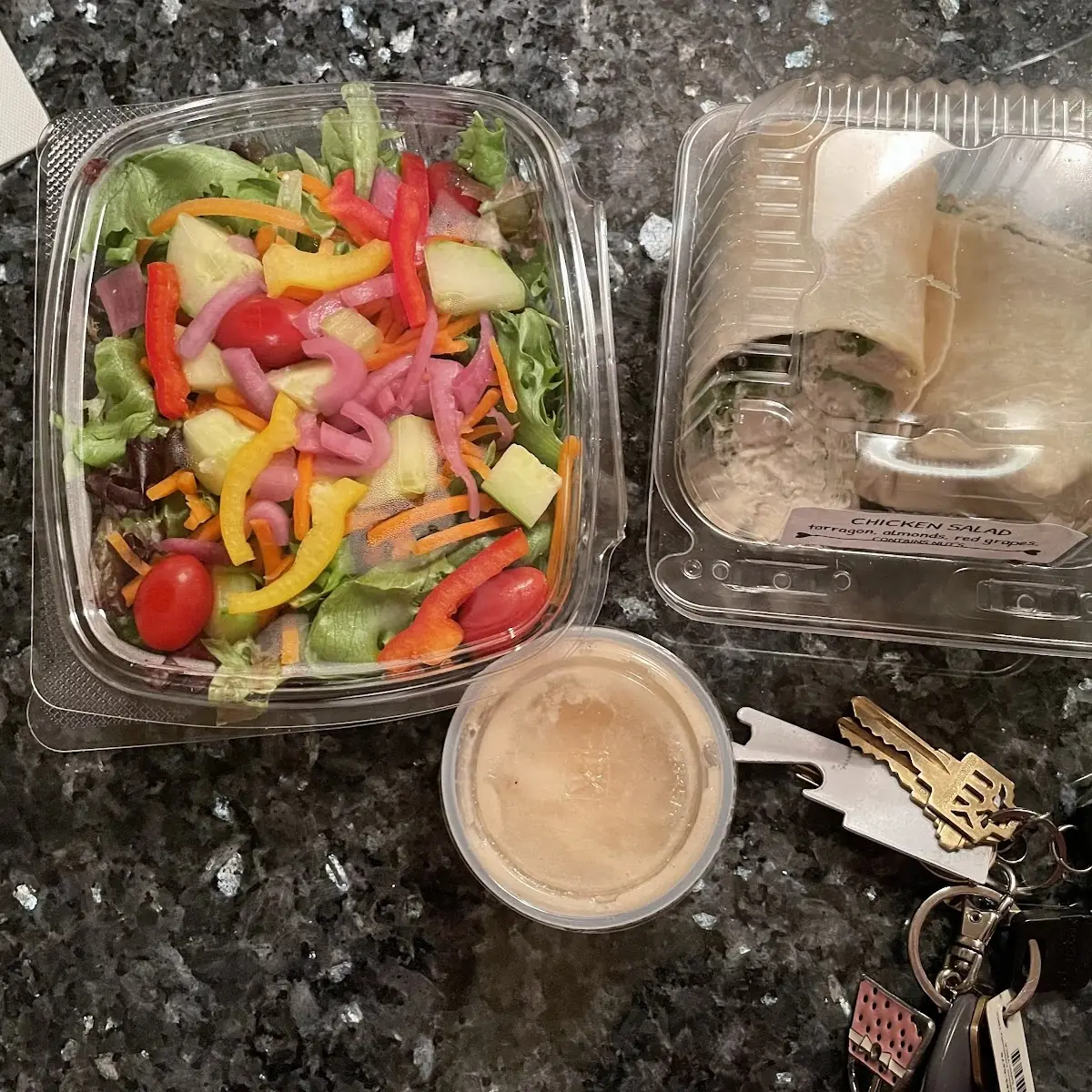 Chicken Salad Wrap & Side Salad