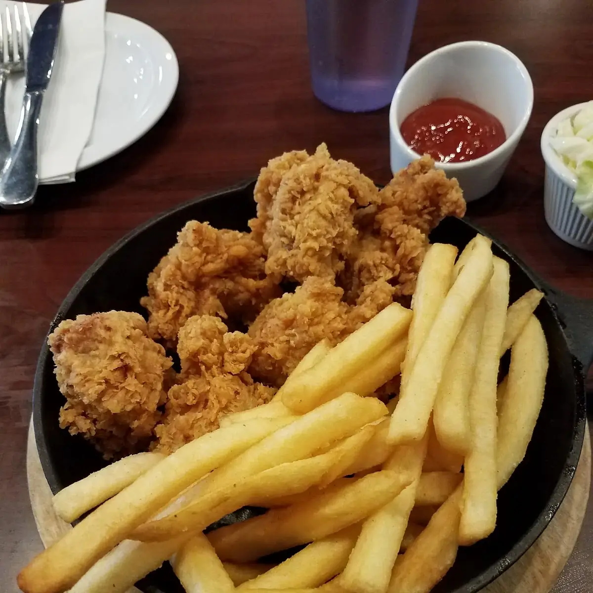 Soy Garlic Chicken and Fries