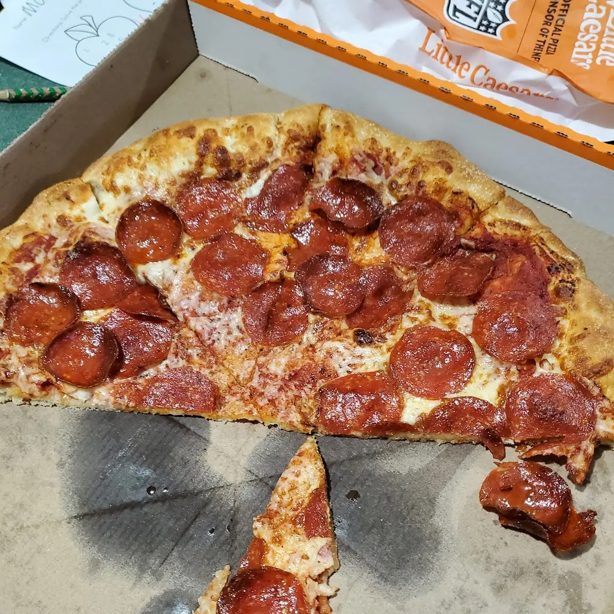 Old Burnt Pepperoni Pizza