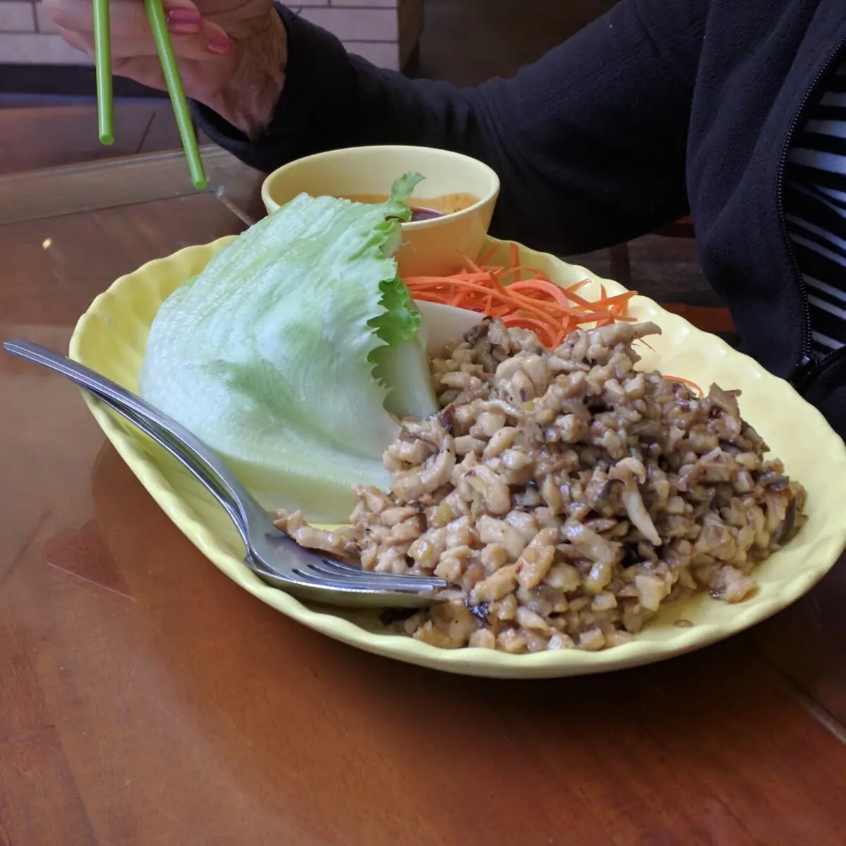 Ginger Chicken Lettuce Wrap