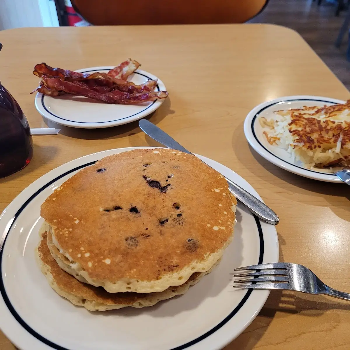 Buttermilk Pancakes with Chocolate Chips