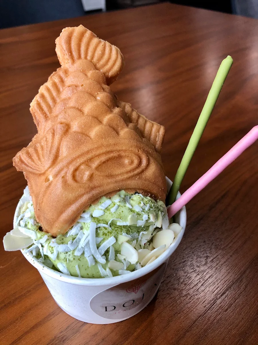 Matcha Red Bean Mont Blanc