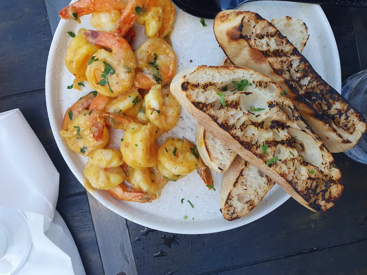 Garlic Prawns, Elements Bar and Grill Pyrmont