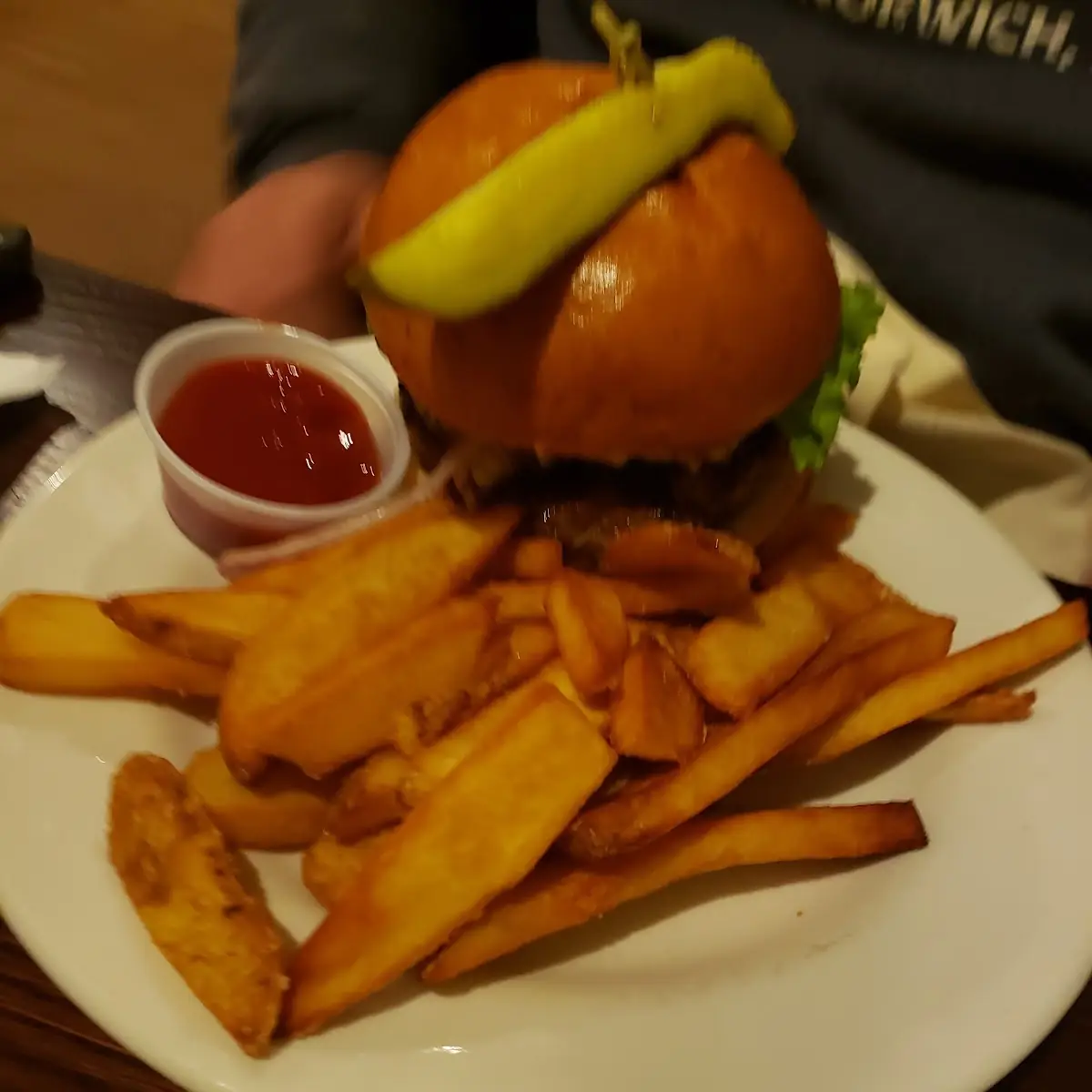 Burger and Fries